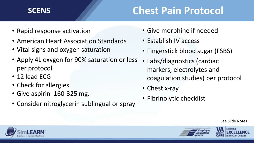 chest pain protocol