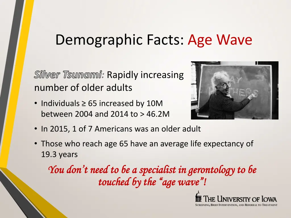 demographic facts age wave