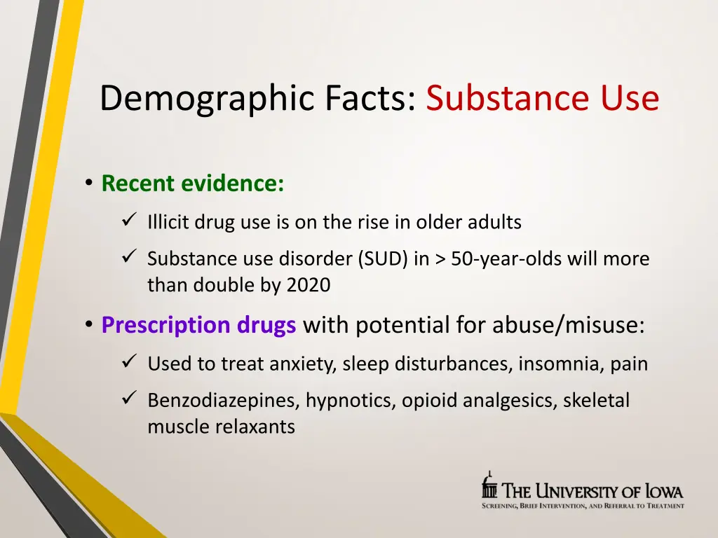 demographic facts substance use 1