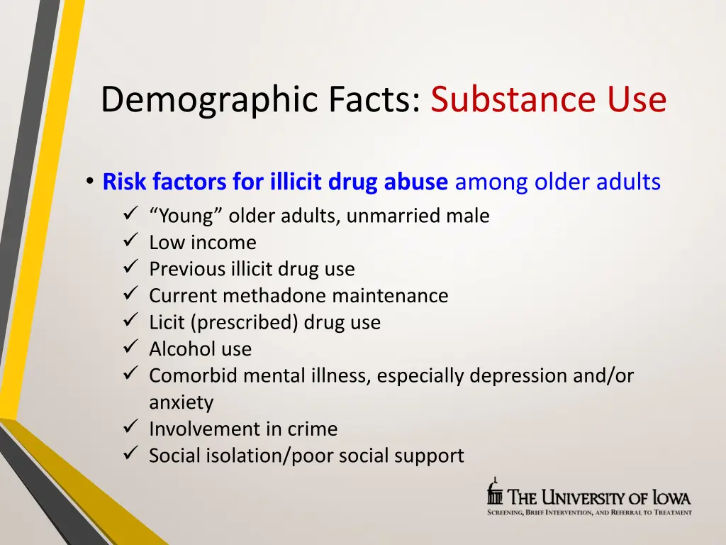 demographic facts substance use 2