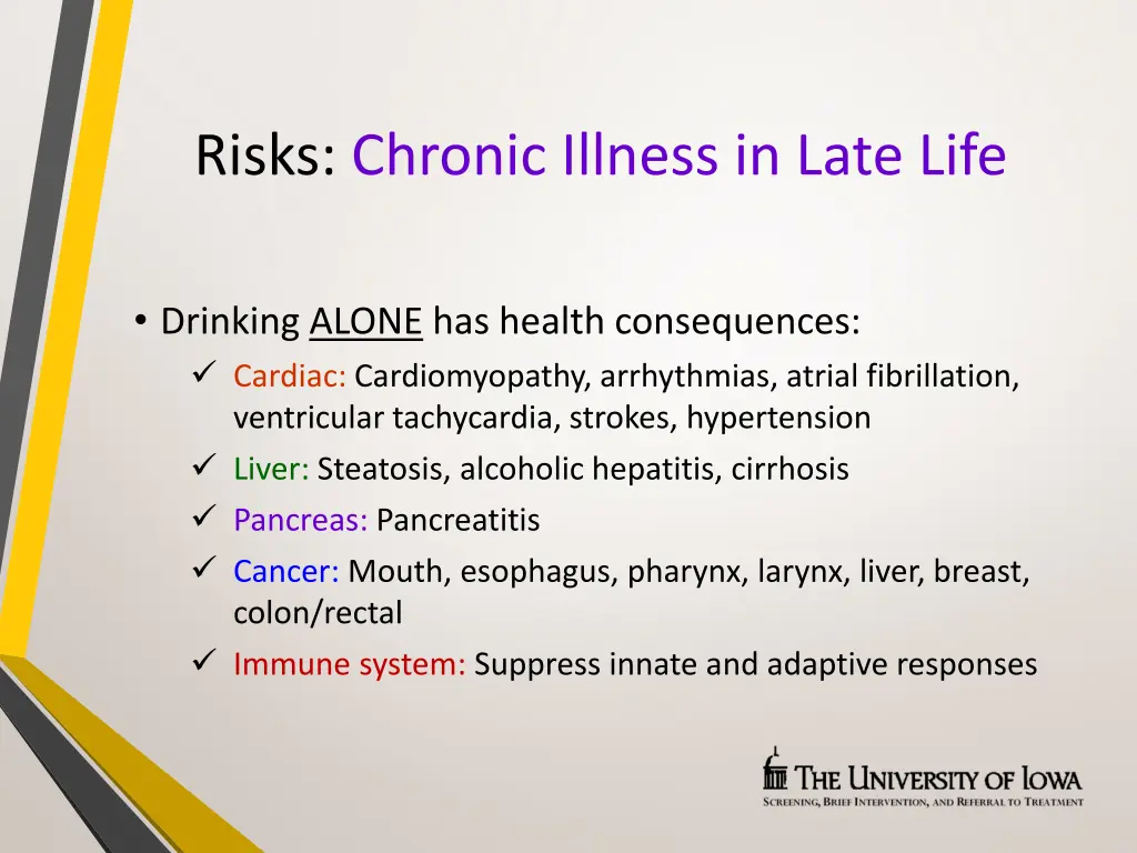 risks chronic illness in late life 1