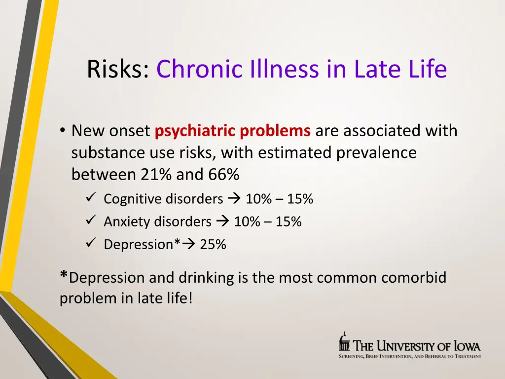 risks chronic illness in late life 2