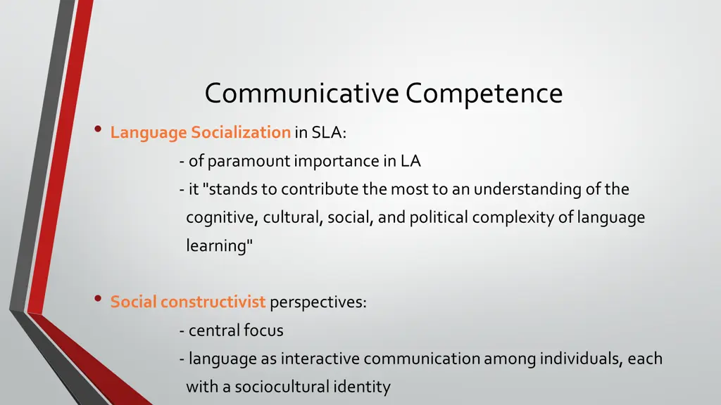 communicative competence language socialization
