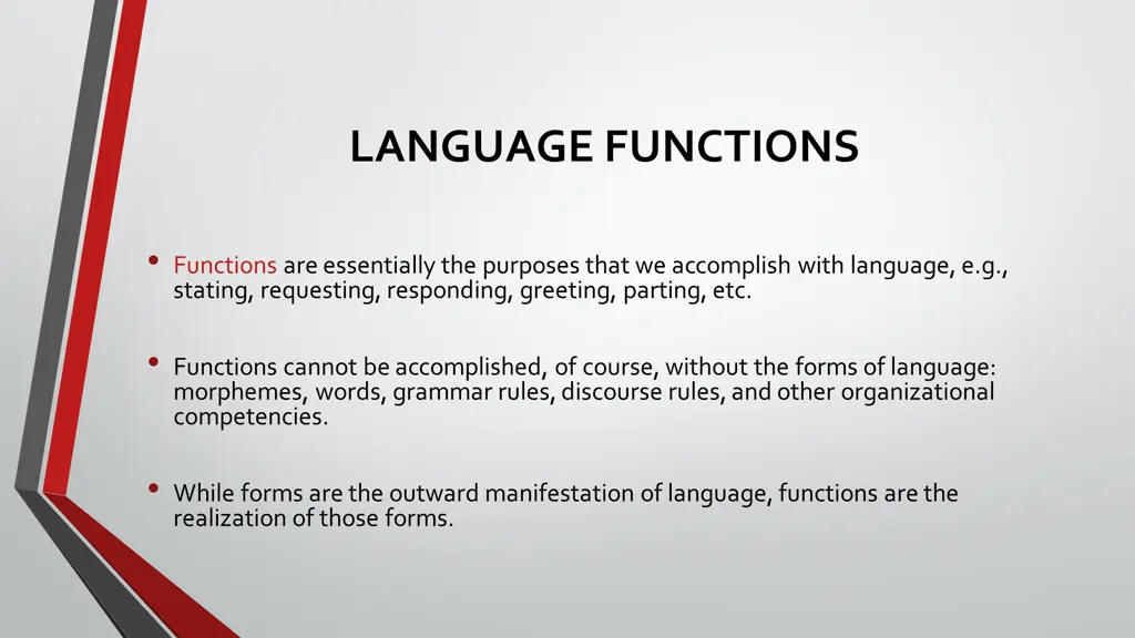 language functions
