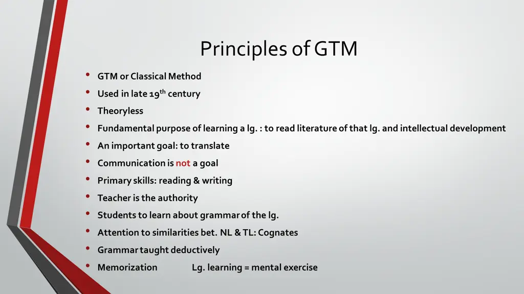 principles of gtm