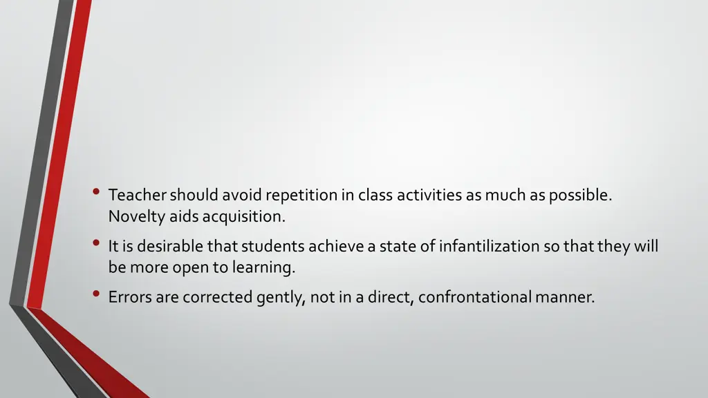 teacher should avoid repetition in class