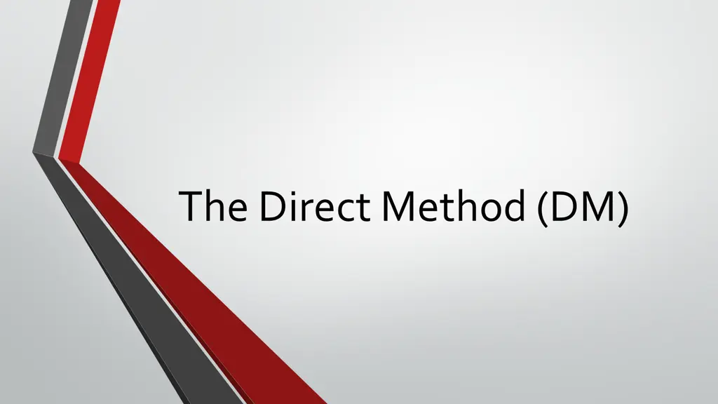the direct method dm