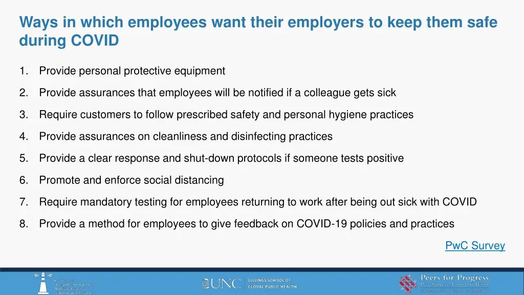 ways in which employees want their employers