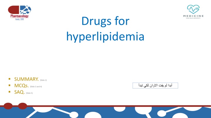 drugs for hyperlipidemia