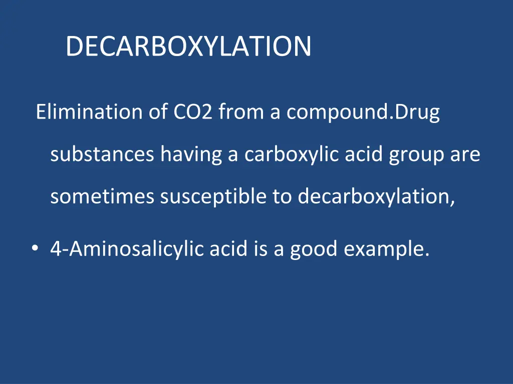 decarboxylation