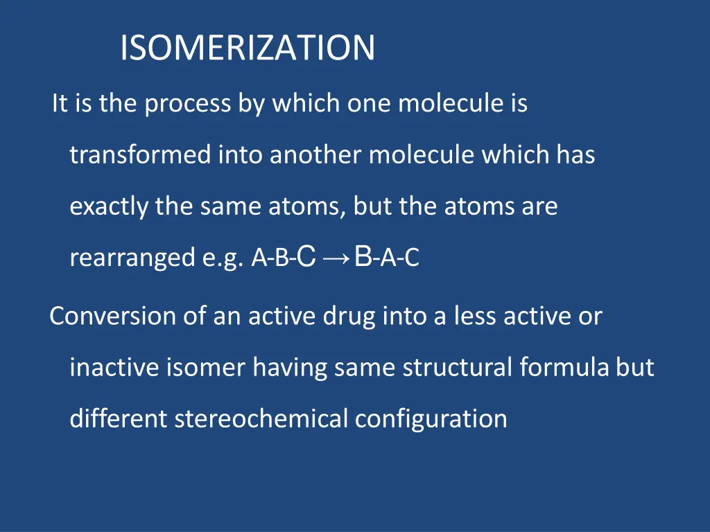 isomerization