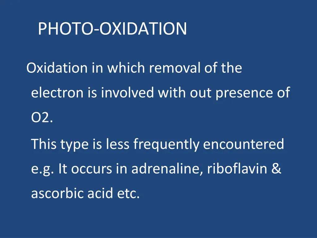 photo oxidation