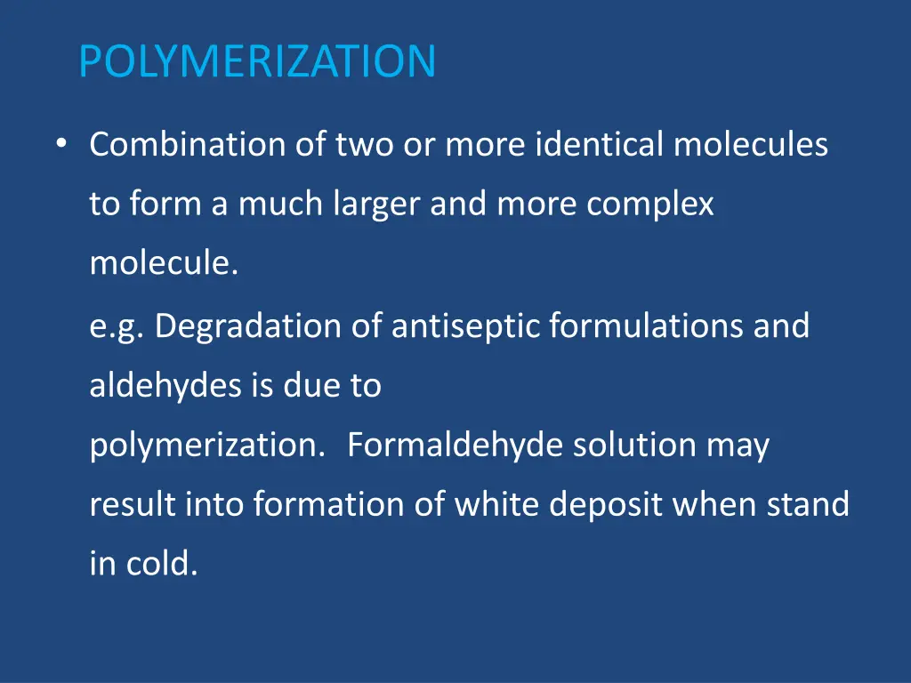 polymerization