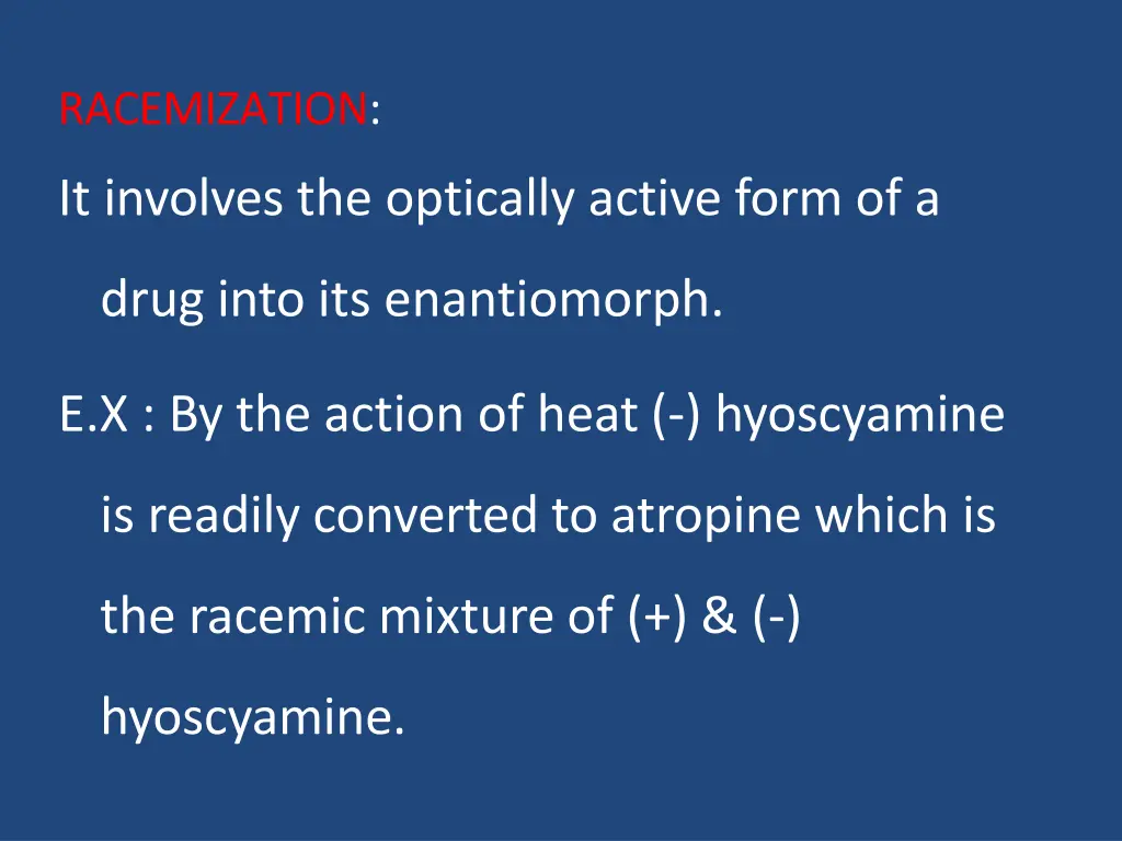 racemization