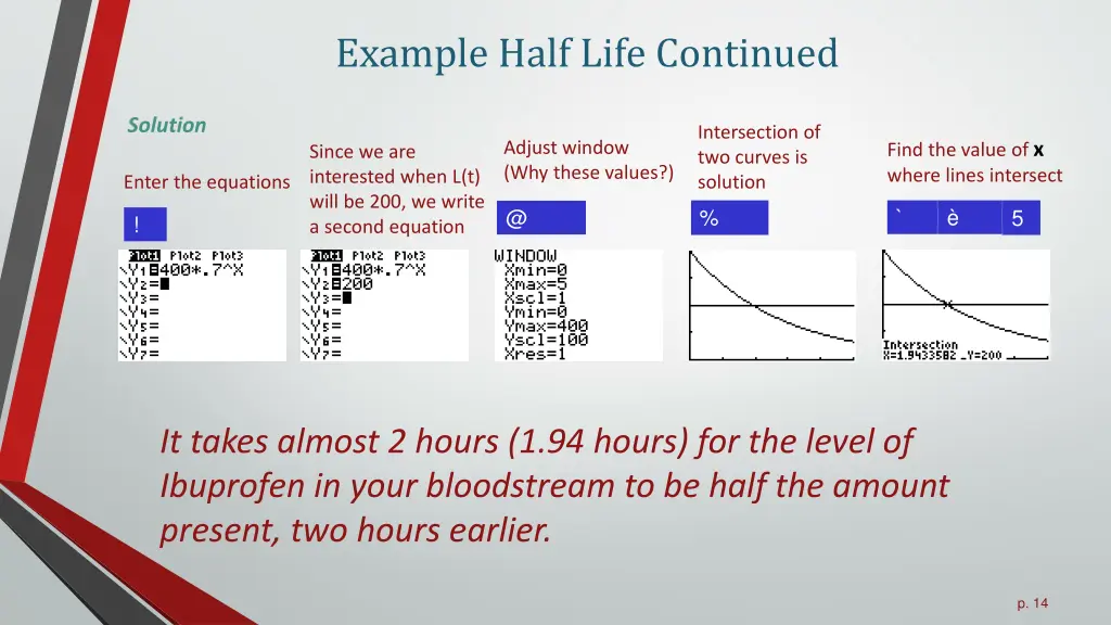 example half life continued