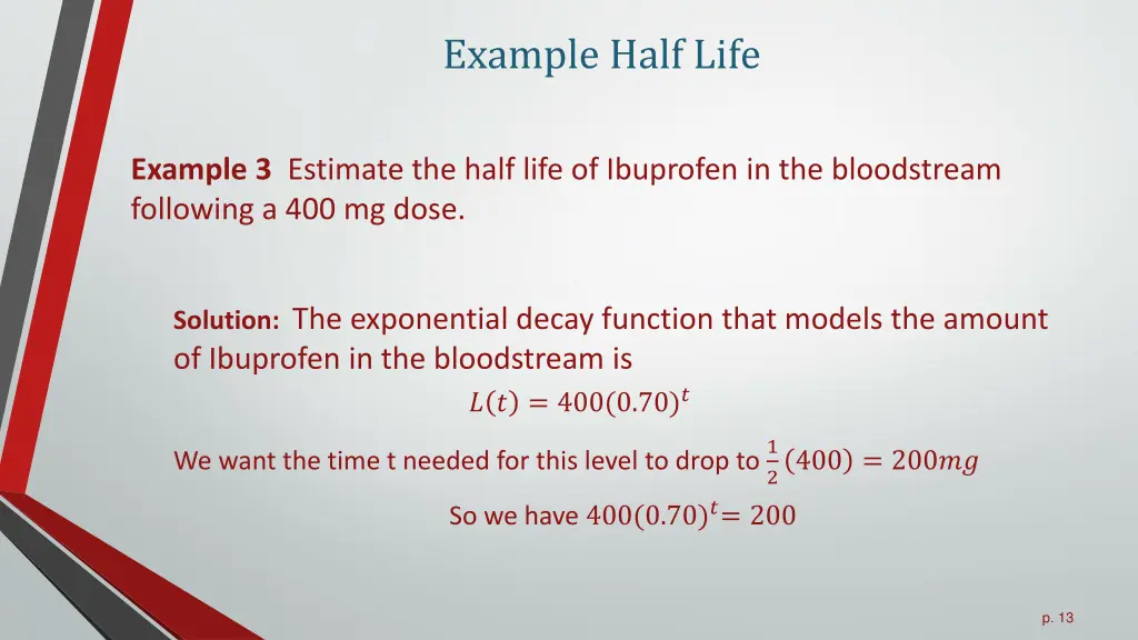 example half life