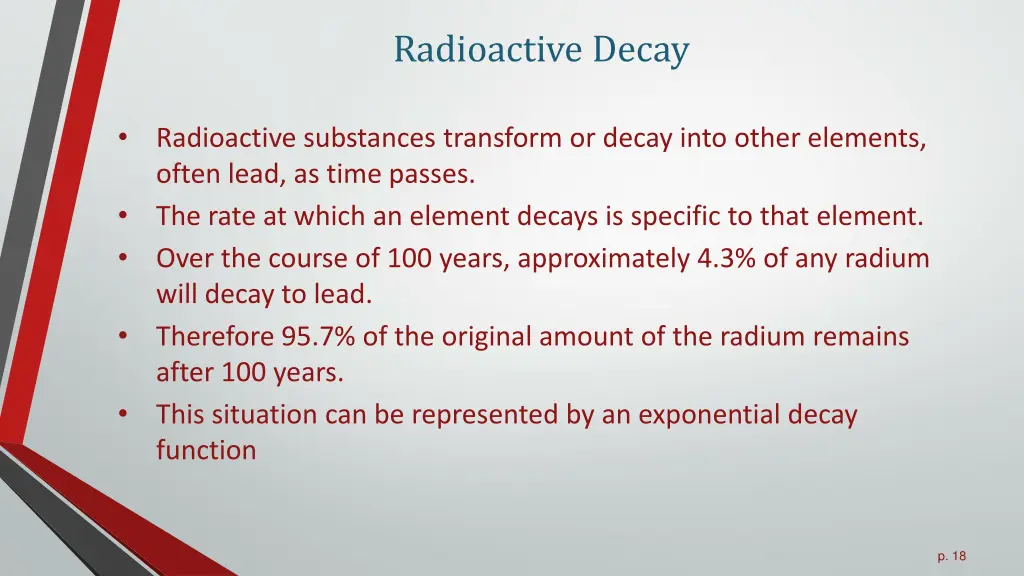 radioactive decay