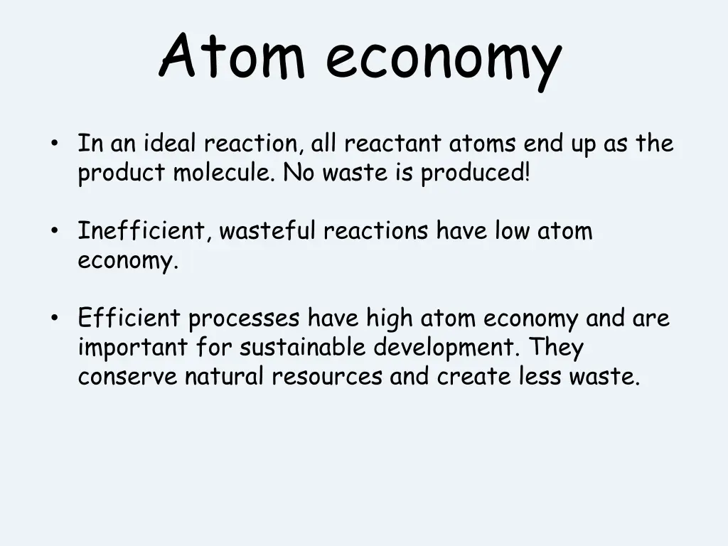 atom economy