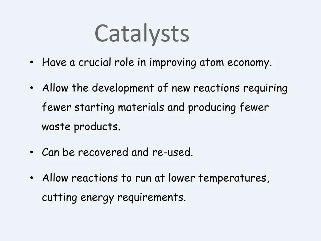 catalysts