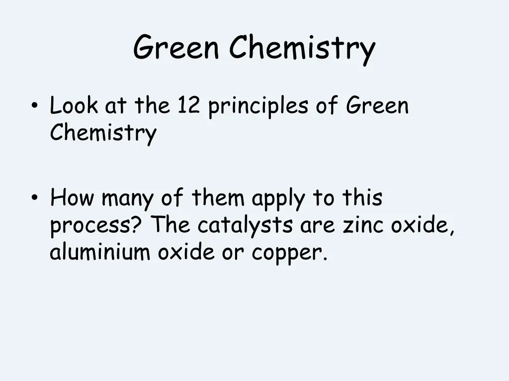 green chemistry