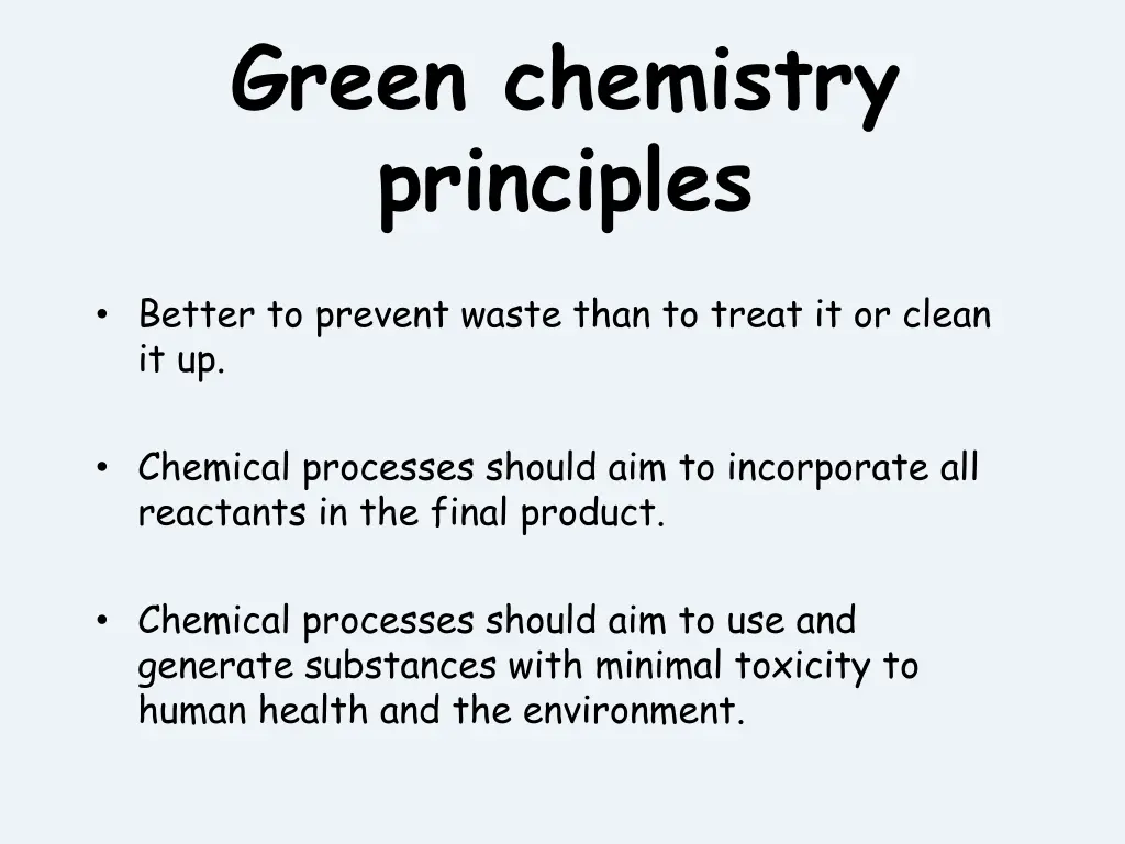 green chemistry principles