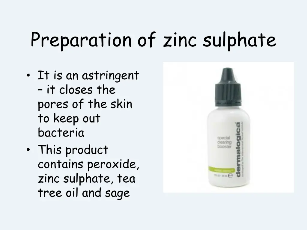 preparation of zinc sulphate 1