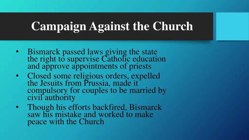 campaign against the church 1