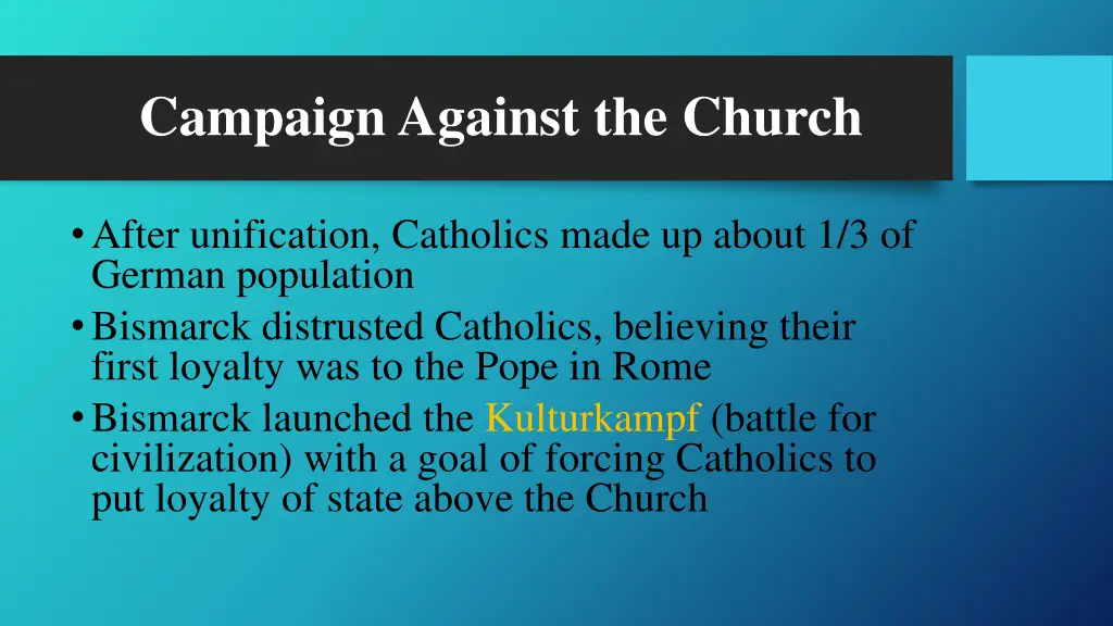 campaign against the church