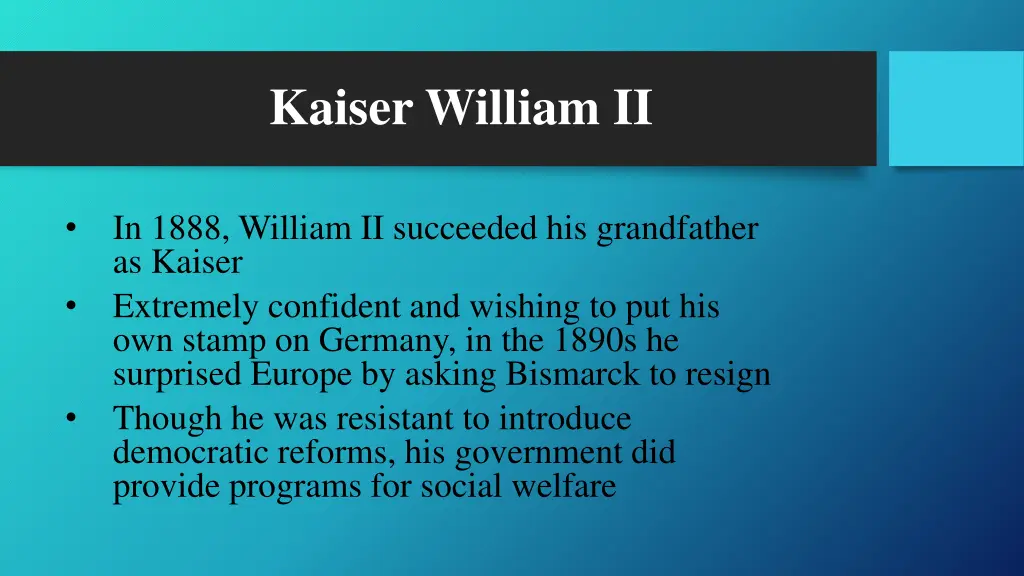 kaiser william ii