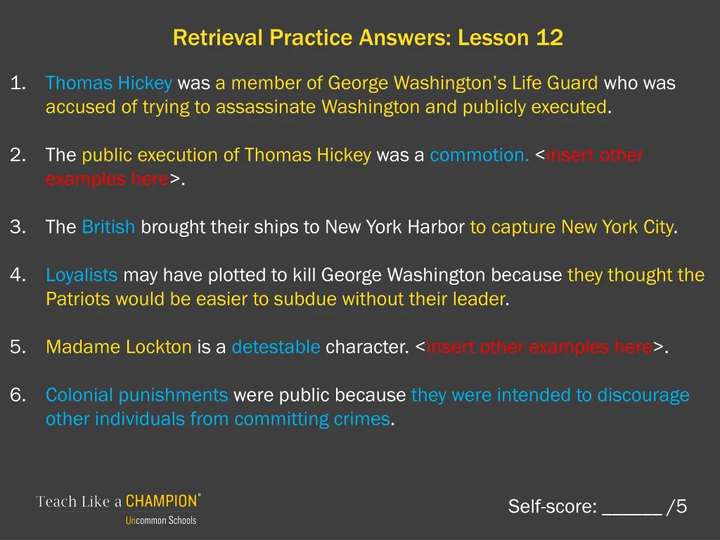 retrieval practice answers lesson 12