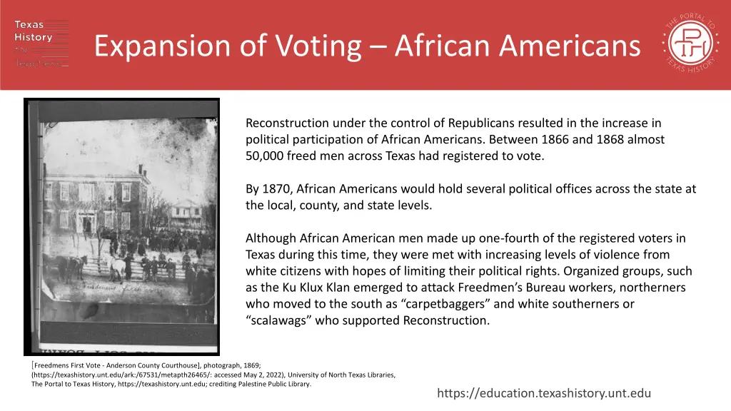 expansion of voting african americans