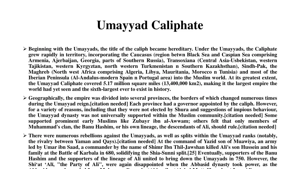 umayyad caliphate