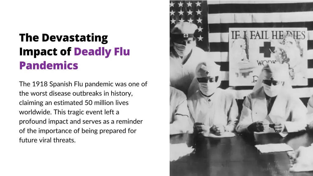 the devastating impact of deadly flu pandemics