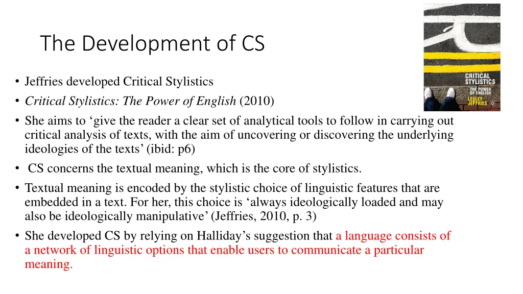 the development of cs