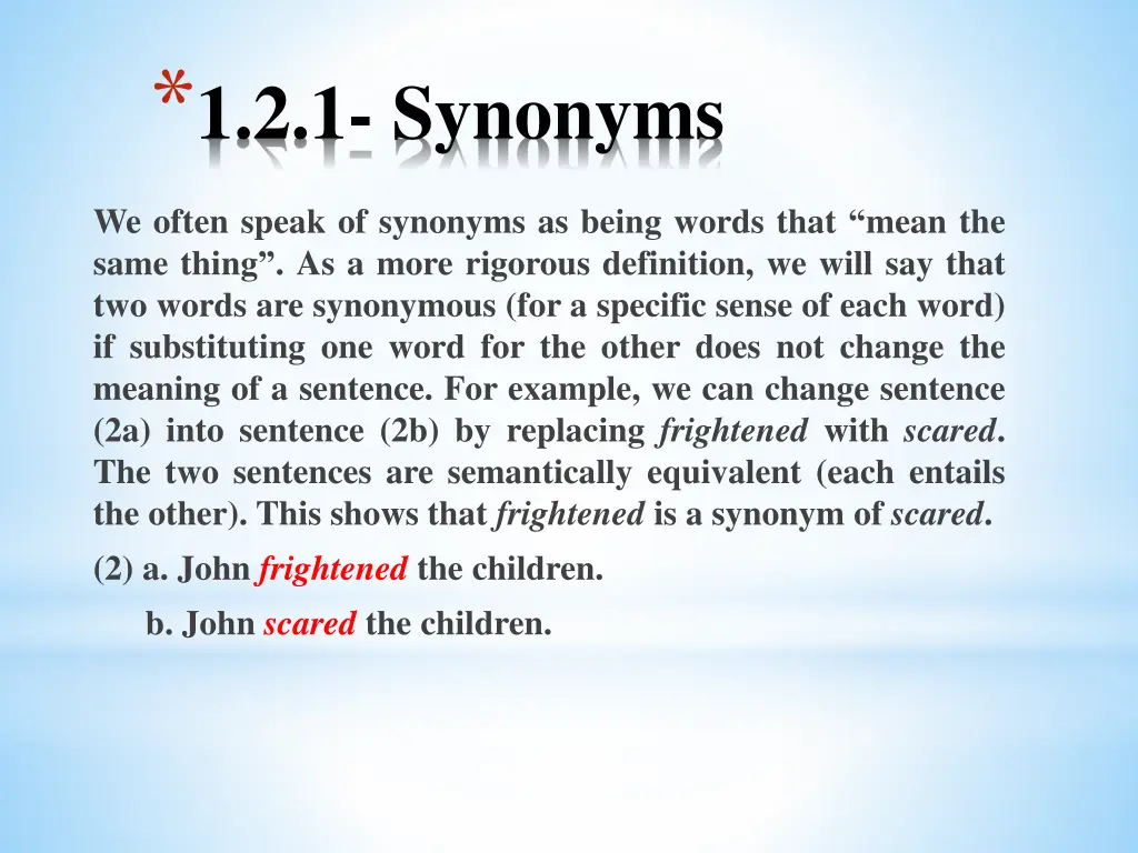 1 2 1 synonyms