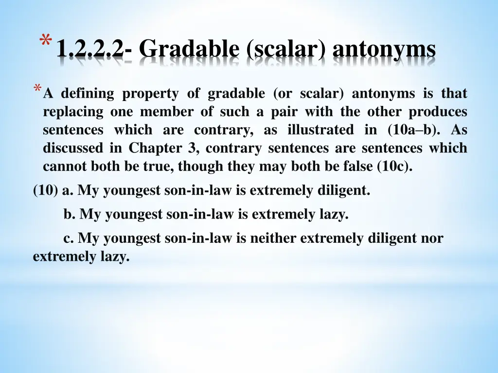 1 2 2 2 gradable scalar antonyms