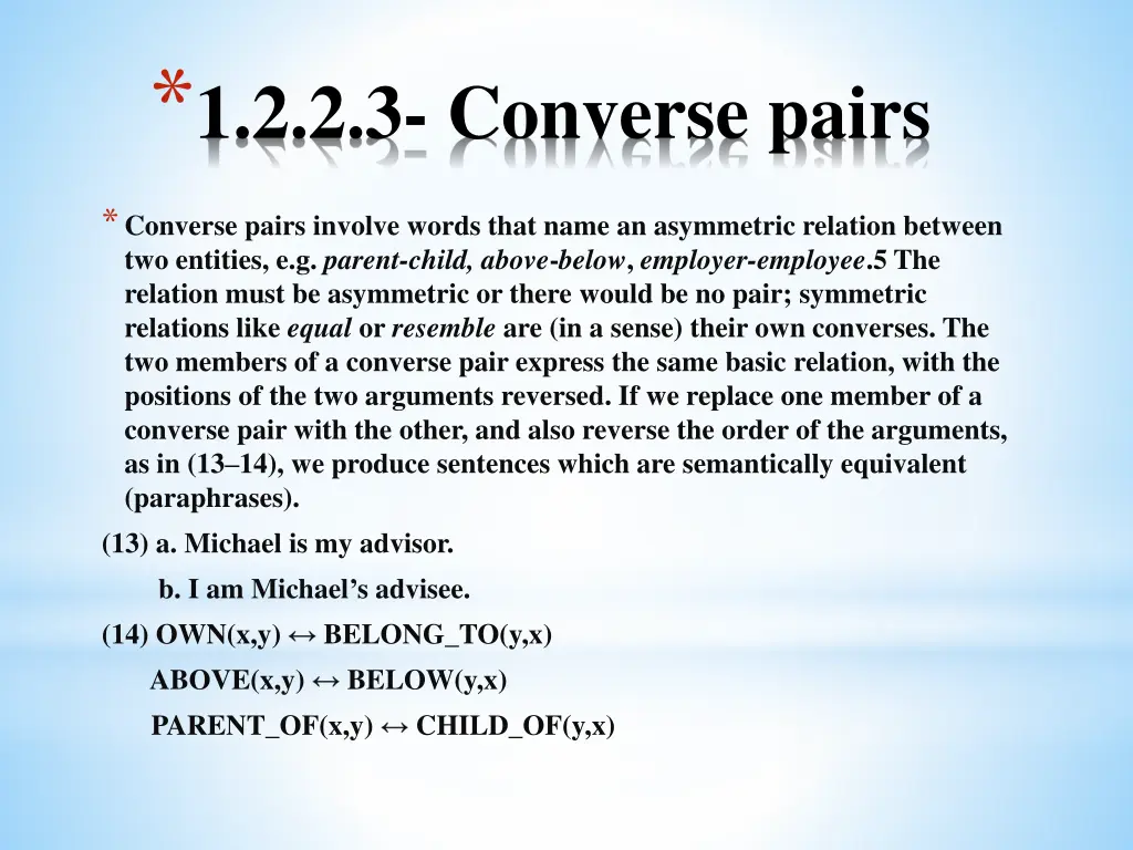 1 2 2 3 converse pairs