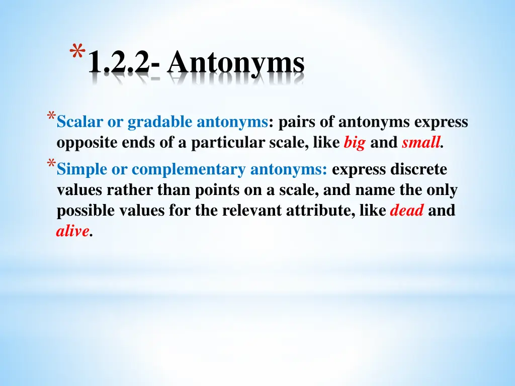 1 2 2 antonyms 1