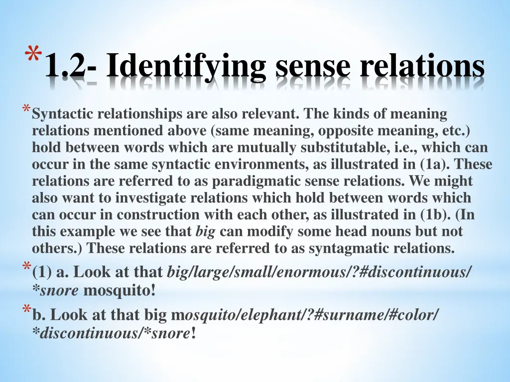 1 2 identifying sense relations 1