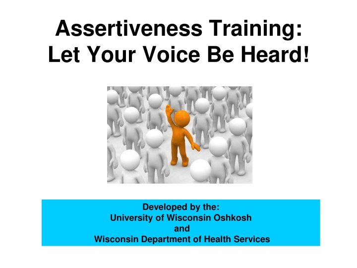 assertiveness training let your voice be heard