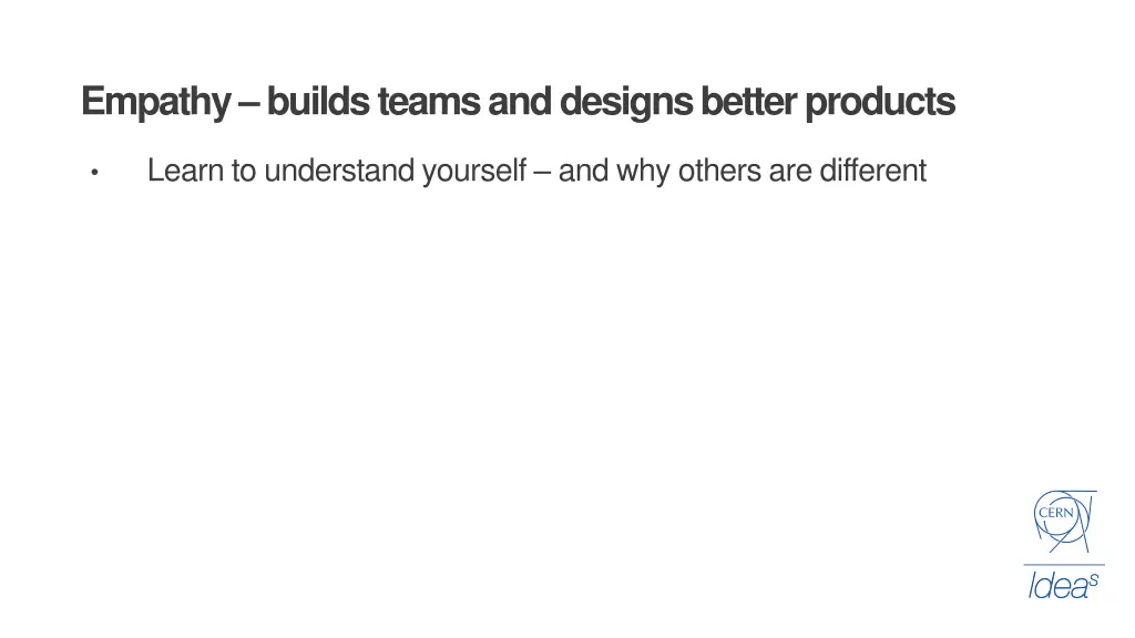 empathy builds teams and designs better products