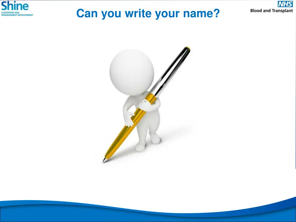 can you write your name