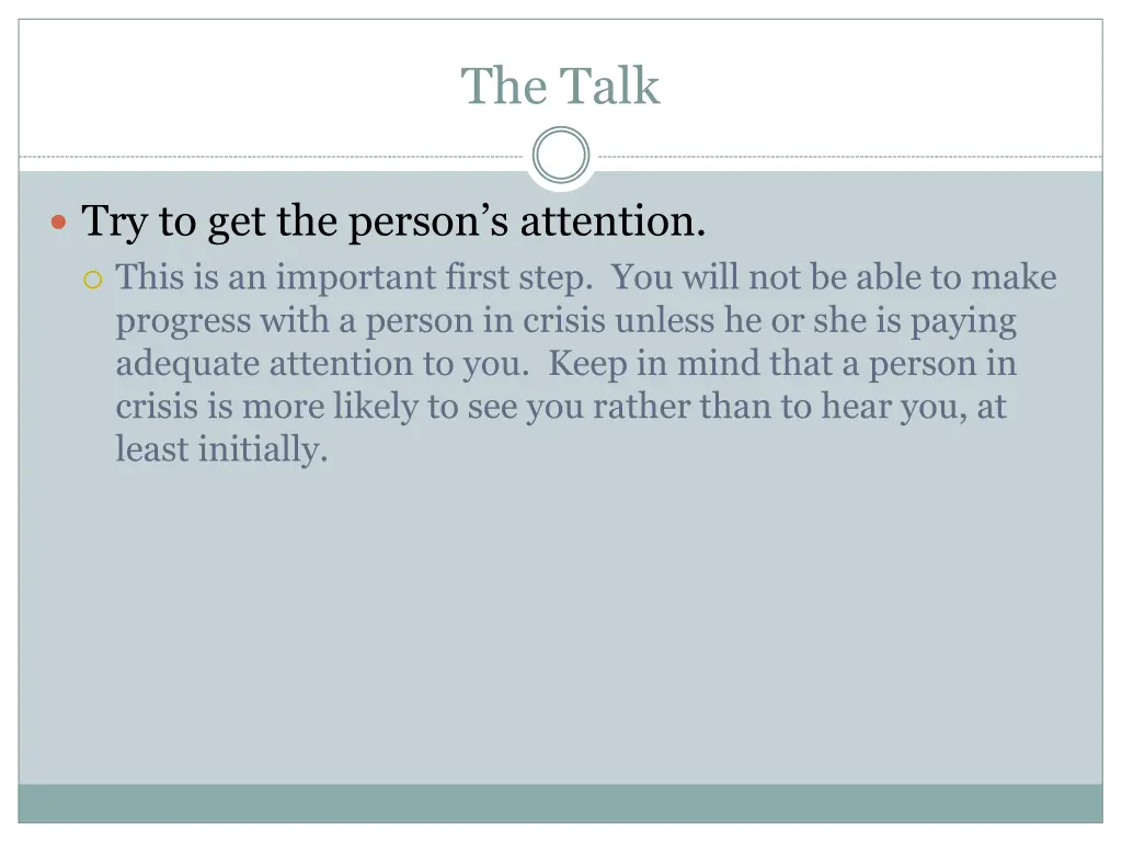 the talk