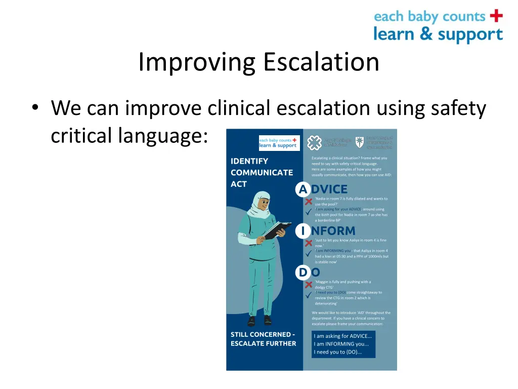 improving escalation