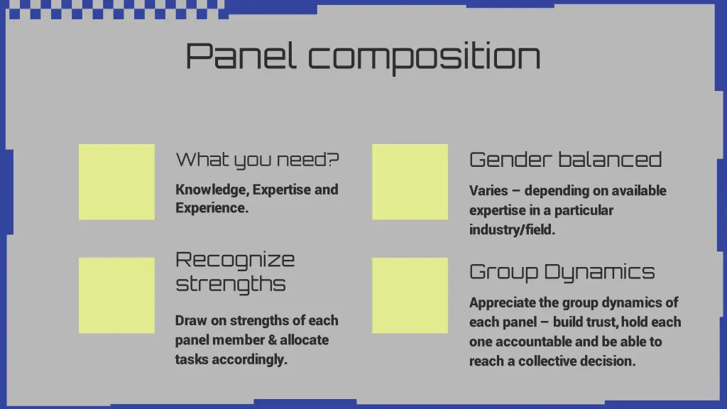 panel composition