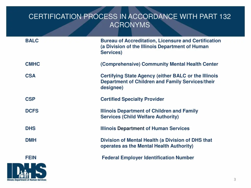 certification process in accordance with part 1