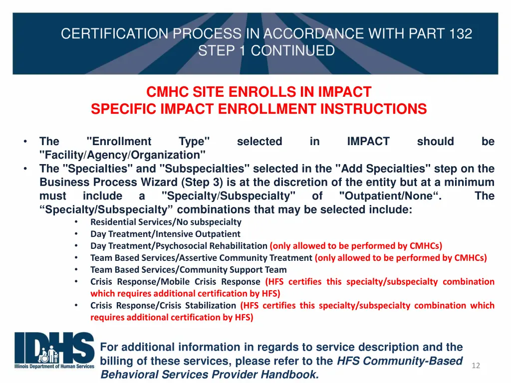 certification process in accordance with part 10