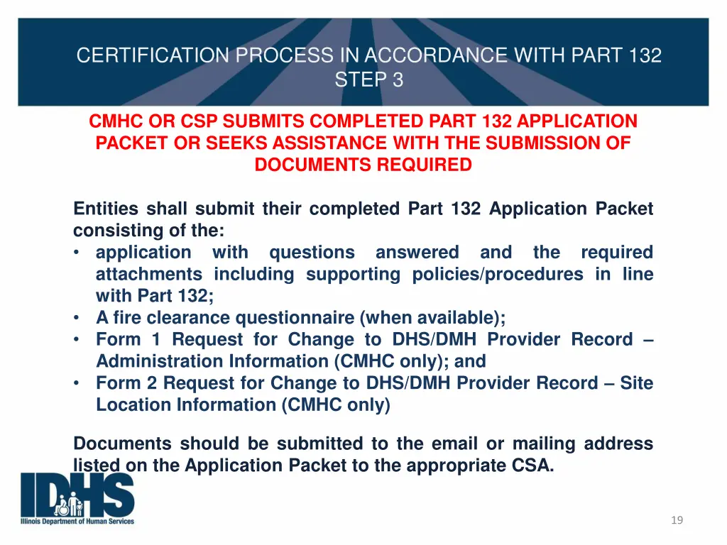 certification process in accordance with part 17