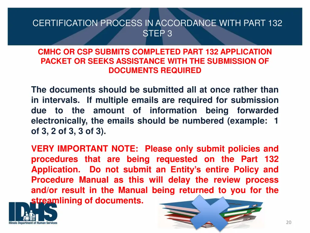 certification process in accordance with part 18