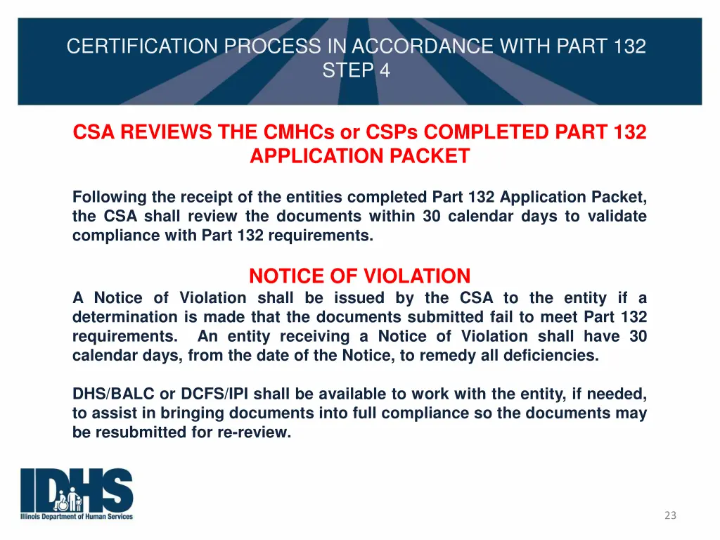 certification process in accordance with part 21